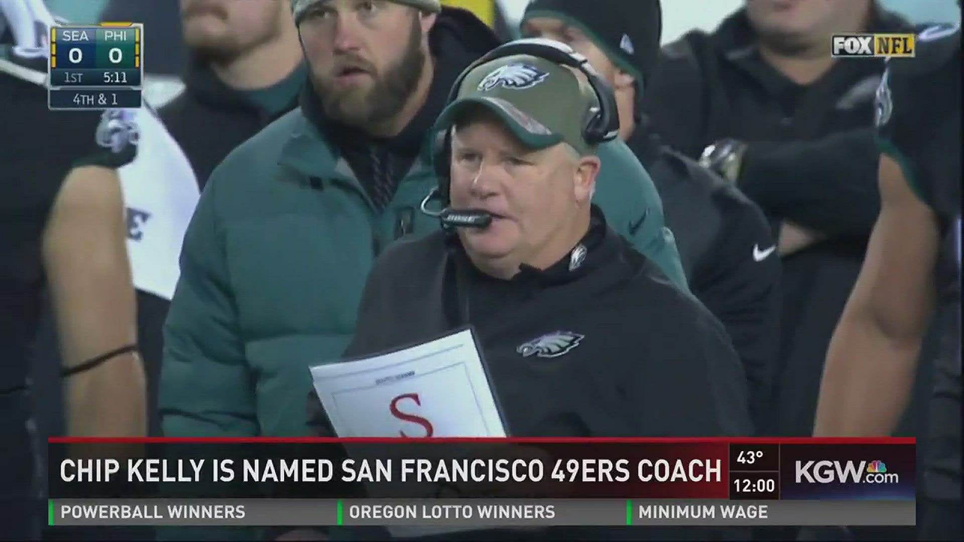 NFL notebook: 49ers hire Chip Kelly as next head coach