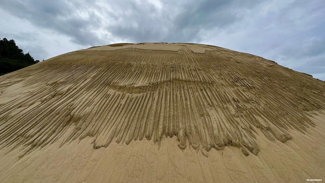 New landform seen at Cape Kiwanda on the Oregon coast