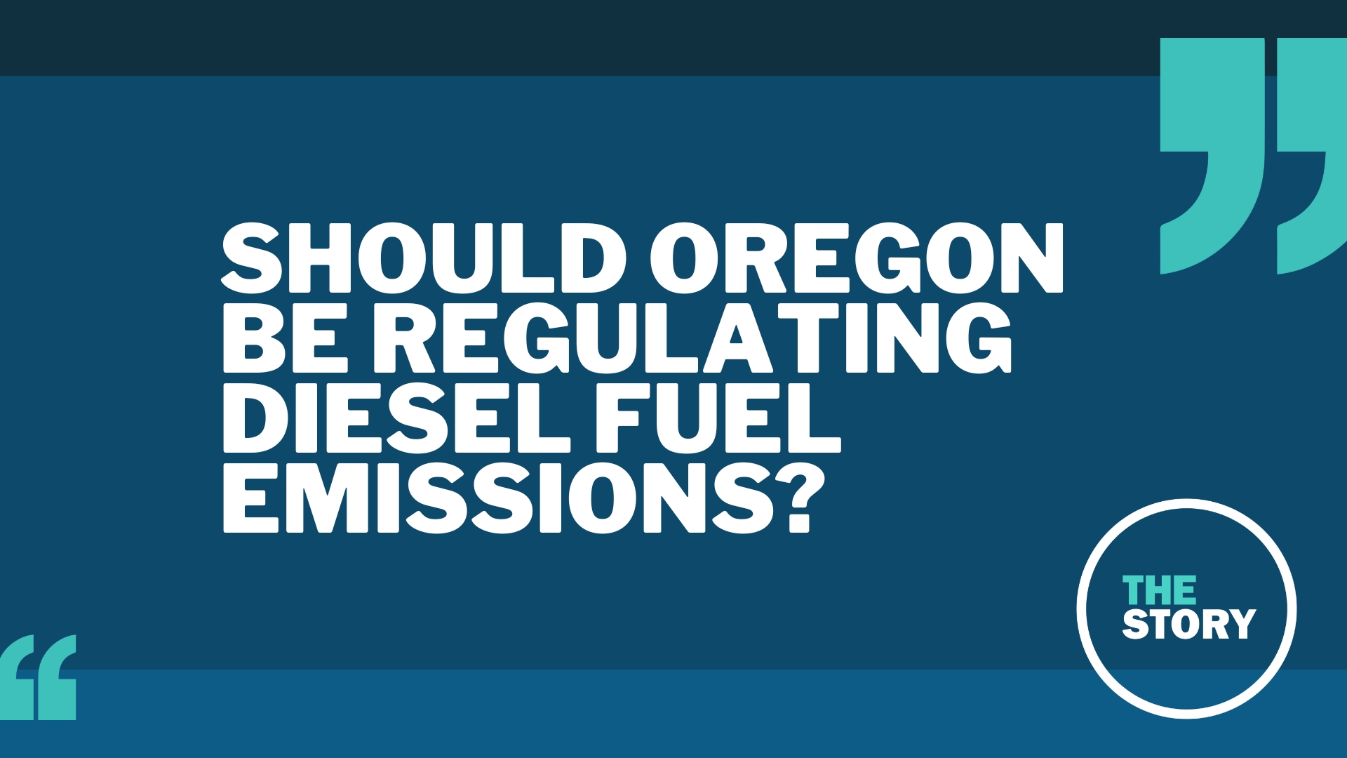 Representatives for several Oregon industries argue that there just isn't a good alternative to diesel right now, but health experts say the emissions cause harm.