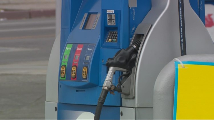 Oregon gas prices fall slightly, but average remains well above $5 per gallon