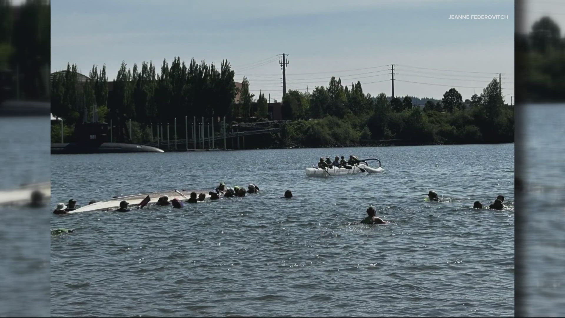 Two incidents occurred less than a week apart. In both cases, the dragon boats were in a no-wake zone near the Marquam and Ross Island bridges.
