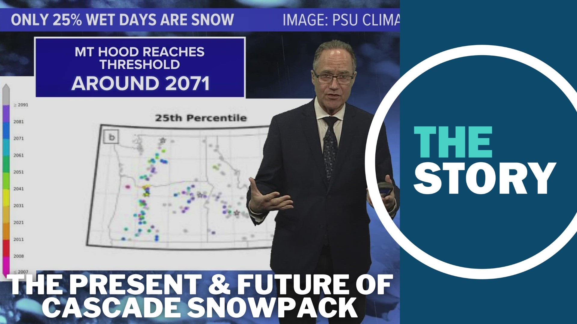 Chief meteorologist Matt Zaffino walks us through a study that looked at snowfall versus rain on Pacific Northwest mountains.
