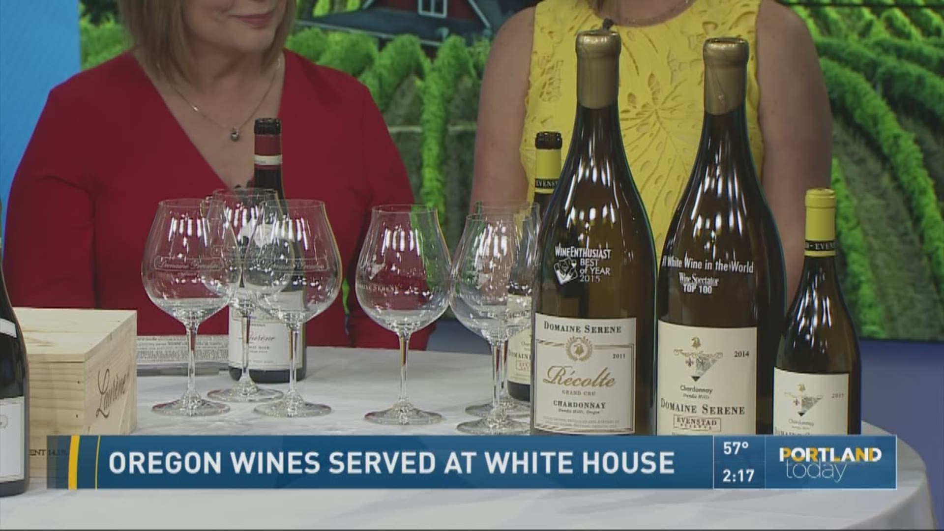Oregon wines served at the White House