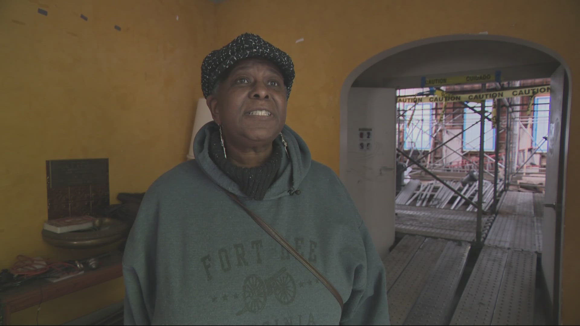 Crews are working to restore the Billy Webb Elks Lodge Portland's historic Albina neighborhood.