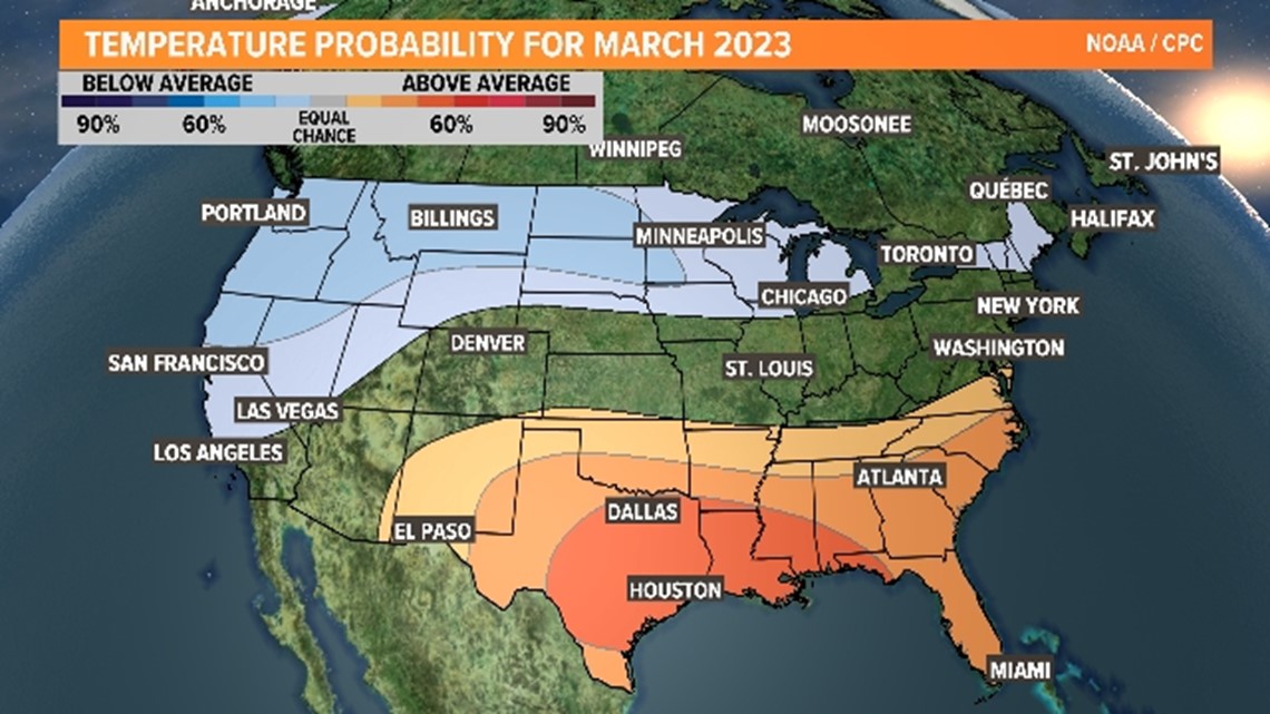 March forecast shows cold weather in Oregon likely to continue