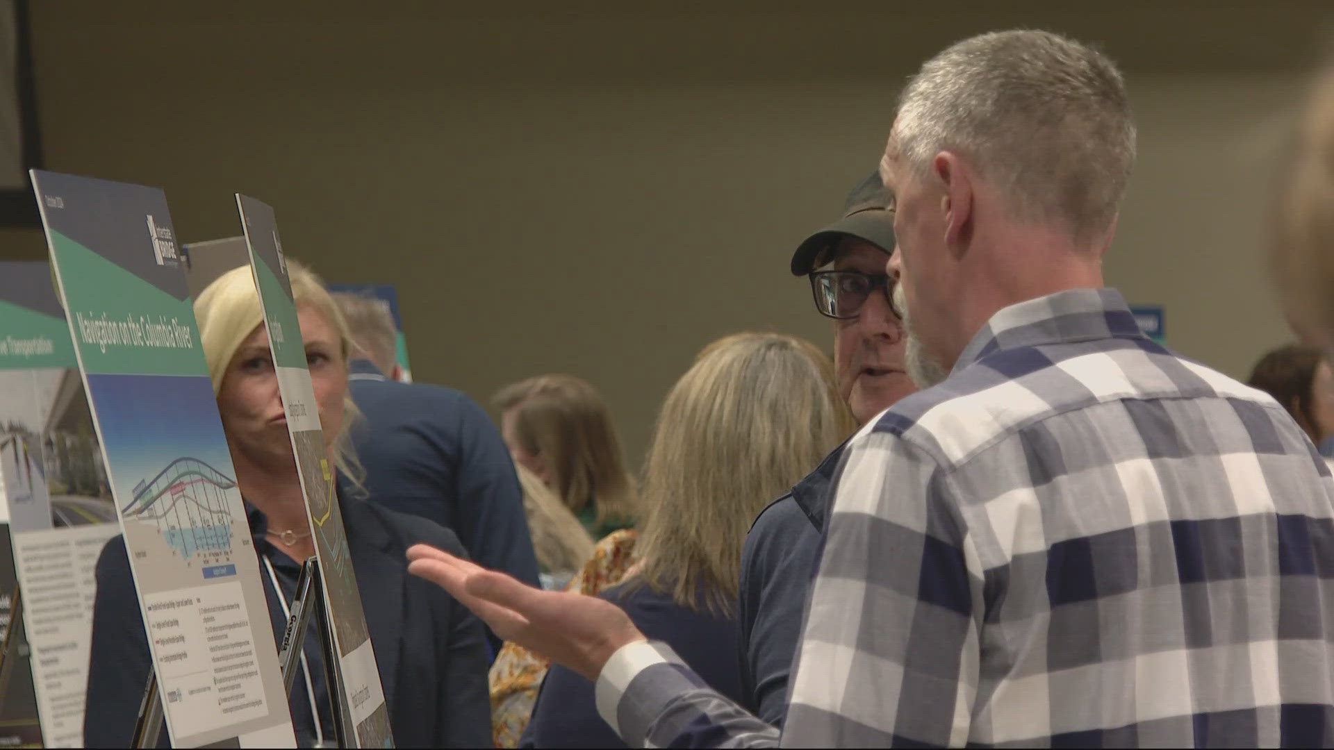 With visual aids on display, members of the community got to look at the proposed designs and let the designers know what they think about the bridge project.