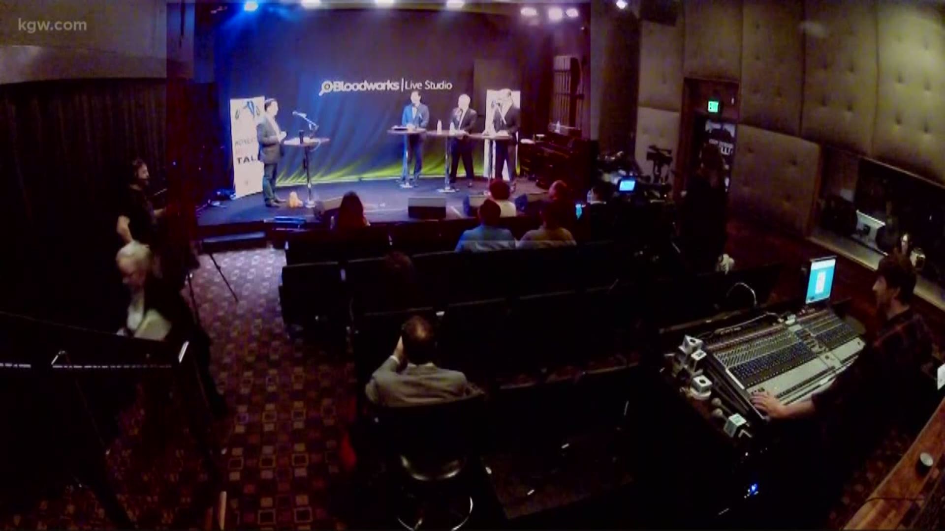 Lars Larson hosted the debate between 3 gubernatorial candidates.