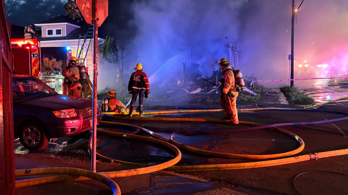 Neighbors were evacuated after an intense house fire broke out early Friday morning in the Belmont Neighborhood.