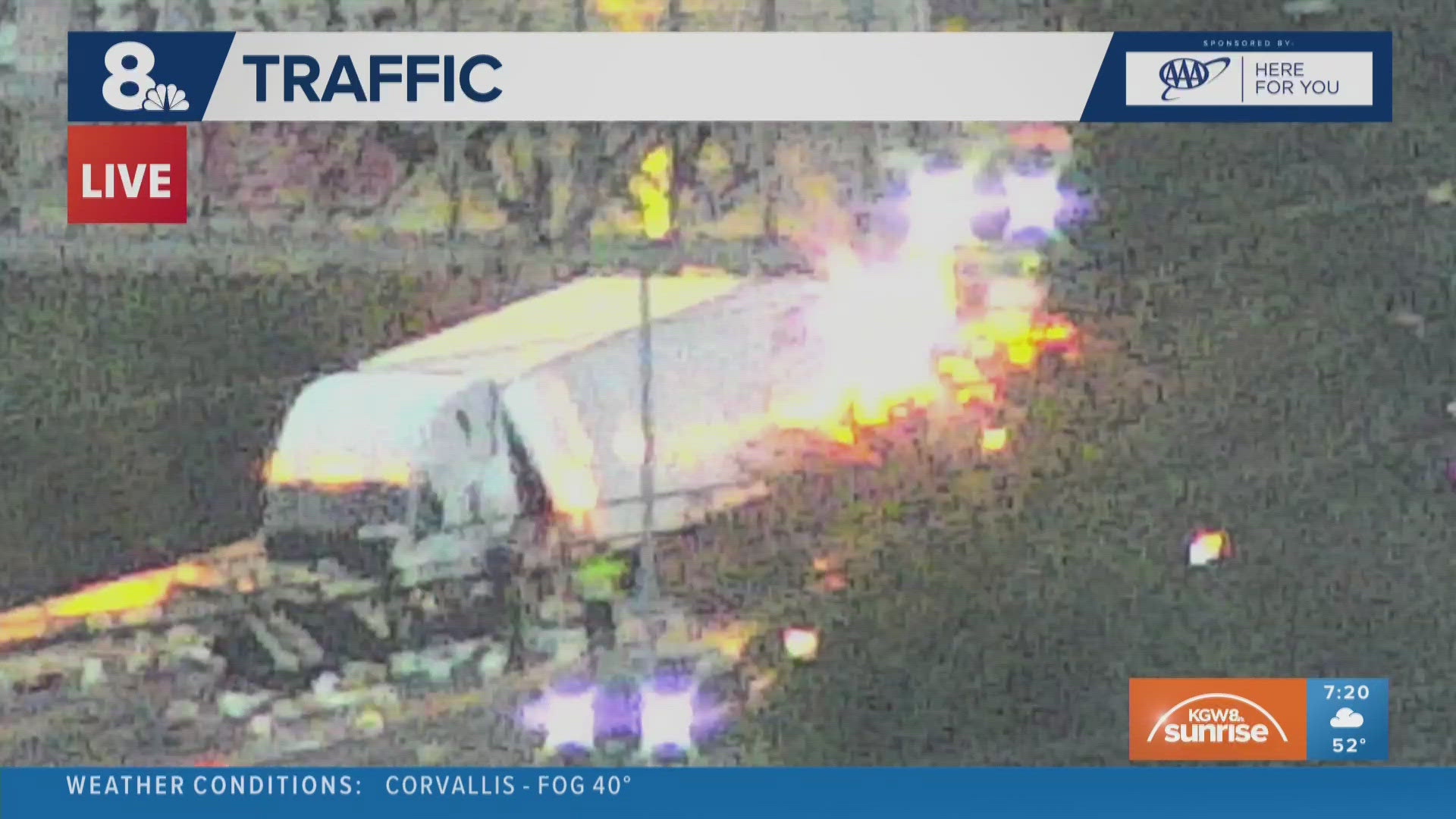 Major semitruck crash causes miles-long traffic backup on I-5 north in ...