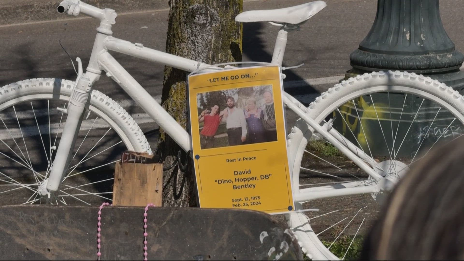 The ride was held Saturday afternoon in honor of 48-year-old David Bentley who was killed last month in Southeast Portland.
