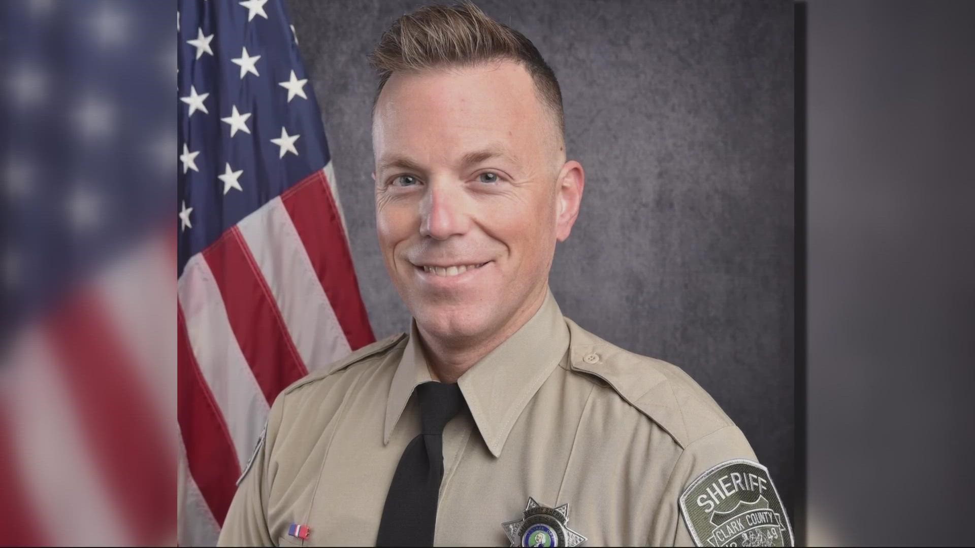 Deputy Drew Kennison was driving back to Clark County from SWAT training when the accident happened.