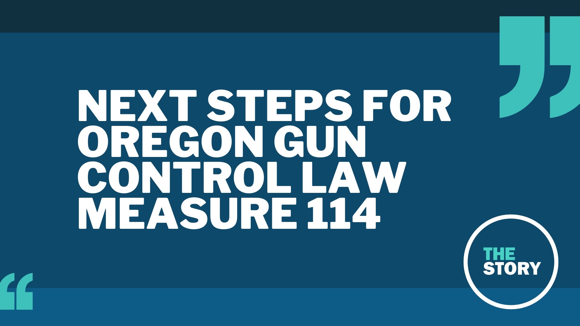 While the voter-approved gun control law is effectively dead right now, future court proceedings could result in a reversal of fortune. Still, it's a long road.