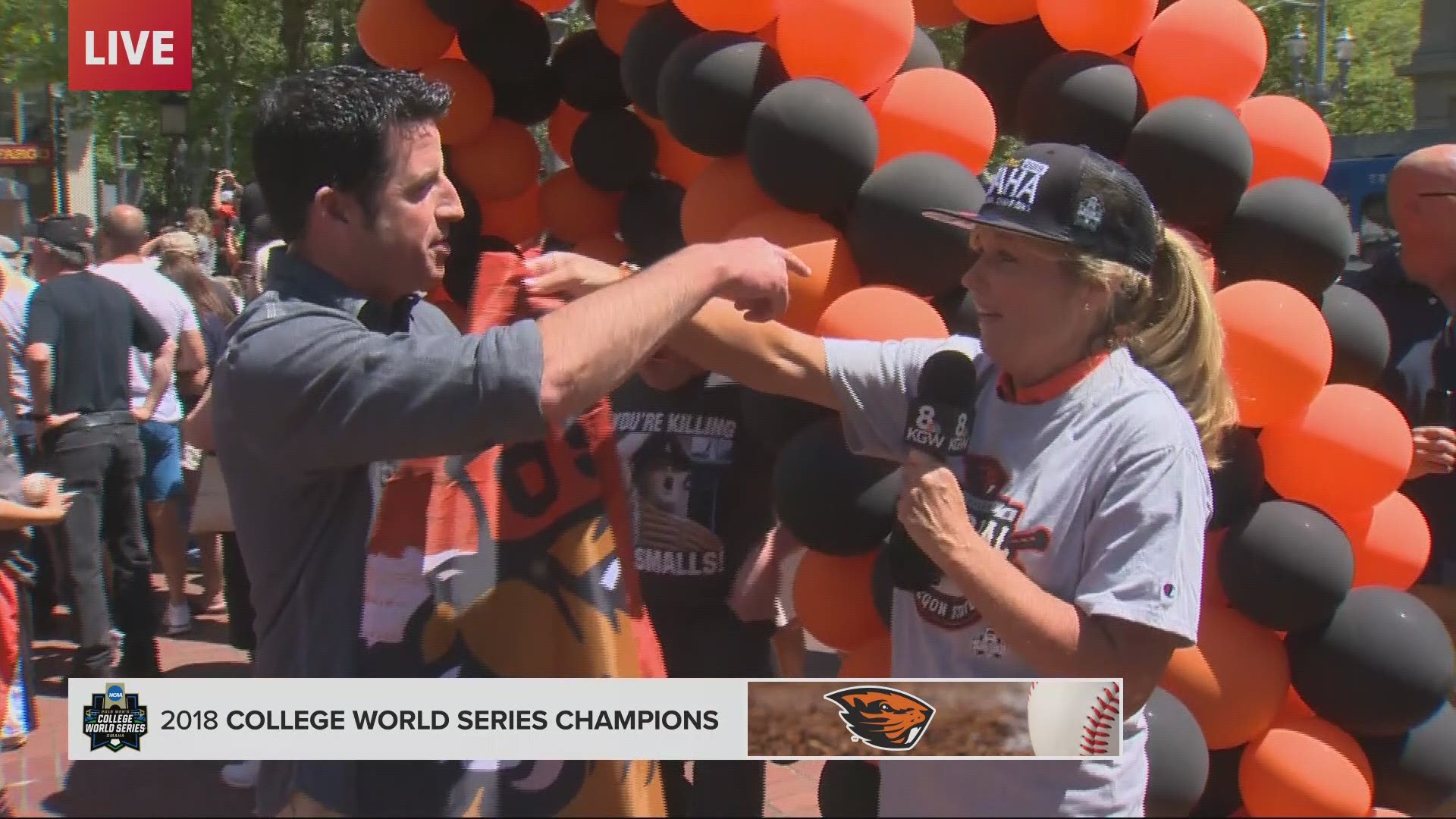The Oregon State Beavers celebrated their College World Series Championship win with a rally at Portland's Pioneer Courthouse Square. Here's the whole rally, in case you missed it.Here's a look at how the series played out: https://on.kgw.com/osu18
