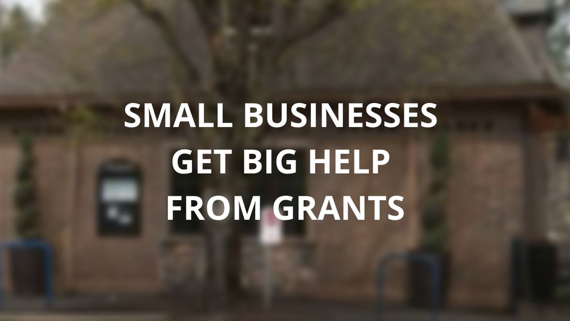 Portland businesses found out they received a grant that will help them stay open for now.