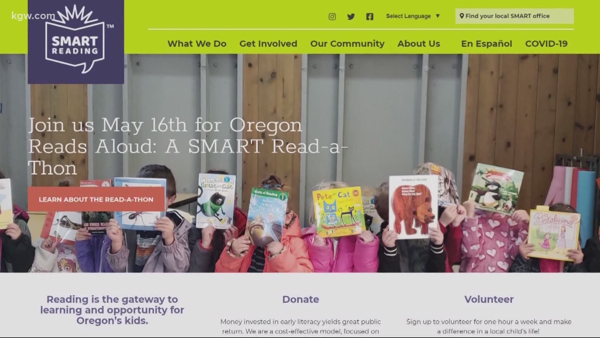 Even with schools closed, SMART has still been able to get more than 10,000 books to kids across Oregon in the last month.