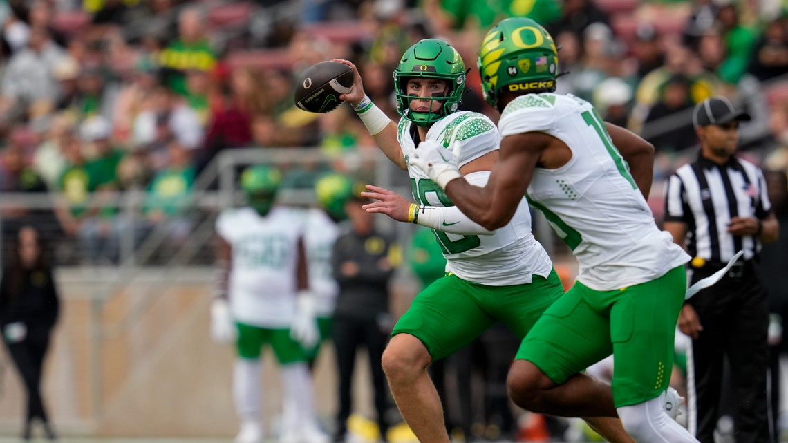 Oregon QB Bo Nix 80 Yard TD Run vs Stanford