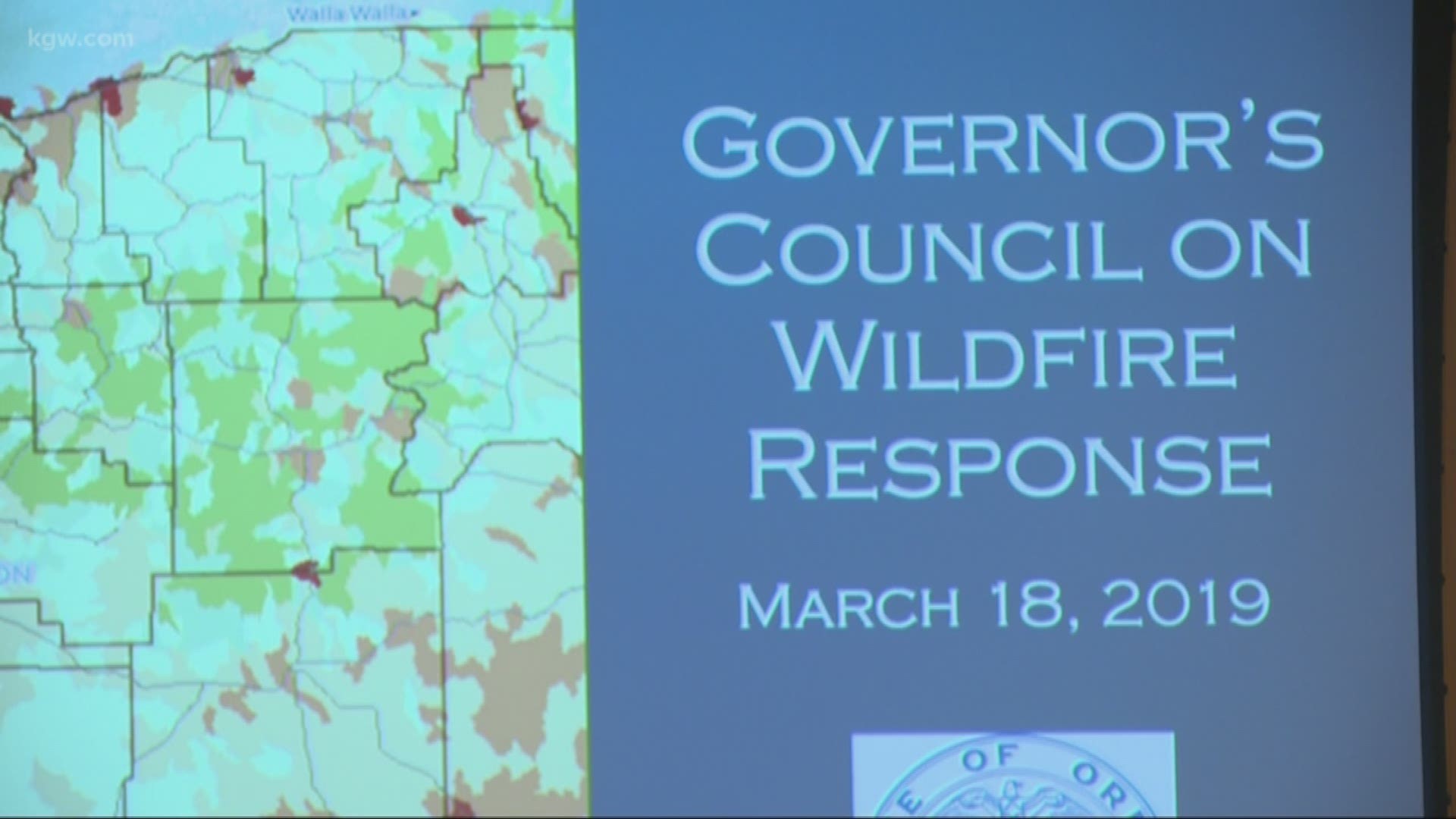 Gov. Brown leads 1st wildfire council meeting of 2019