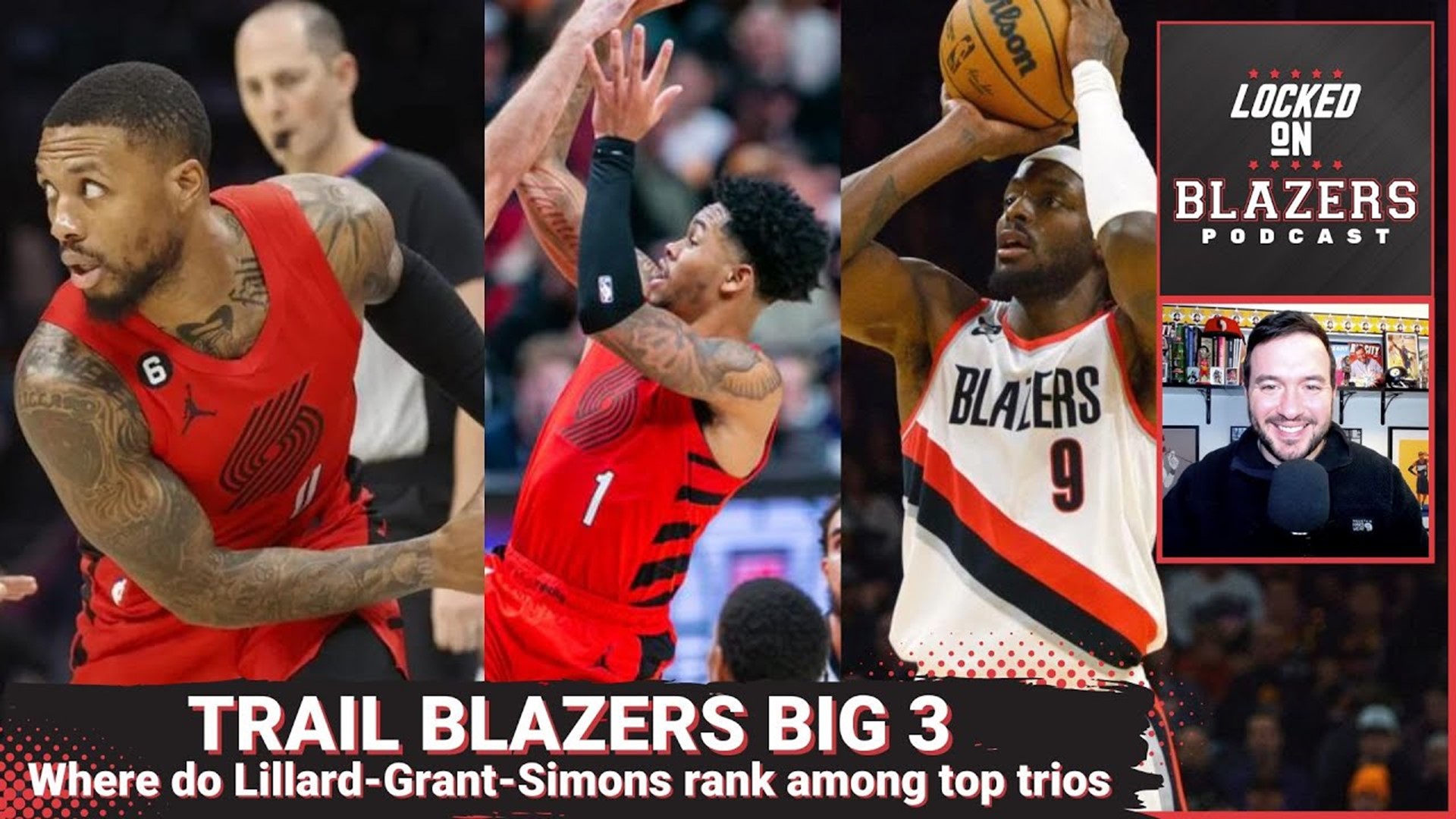 Where does the Damian Lillard-Jerami Grant-Anfernee Simons Big 3 rank among the NBA's top trios?