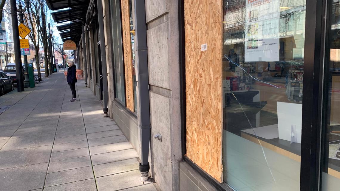 Portland protests: Vandalism during march through Pearl District - Vimarsana News