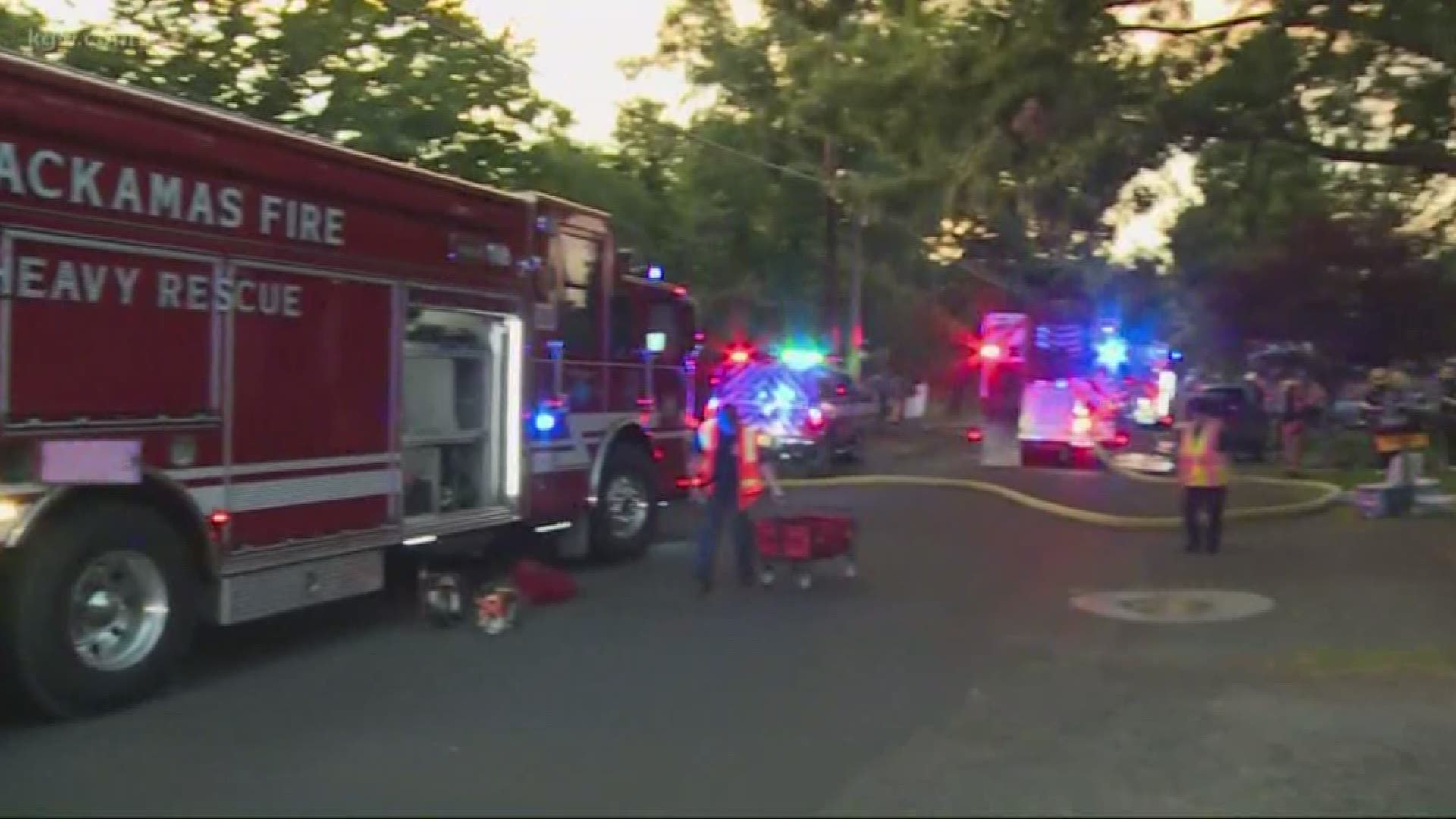 One person in critical condition after firefighters rescued him from a Milwaukie house fire