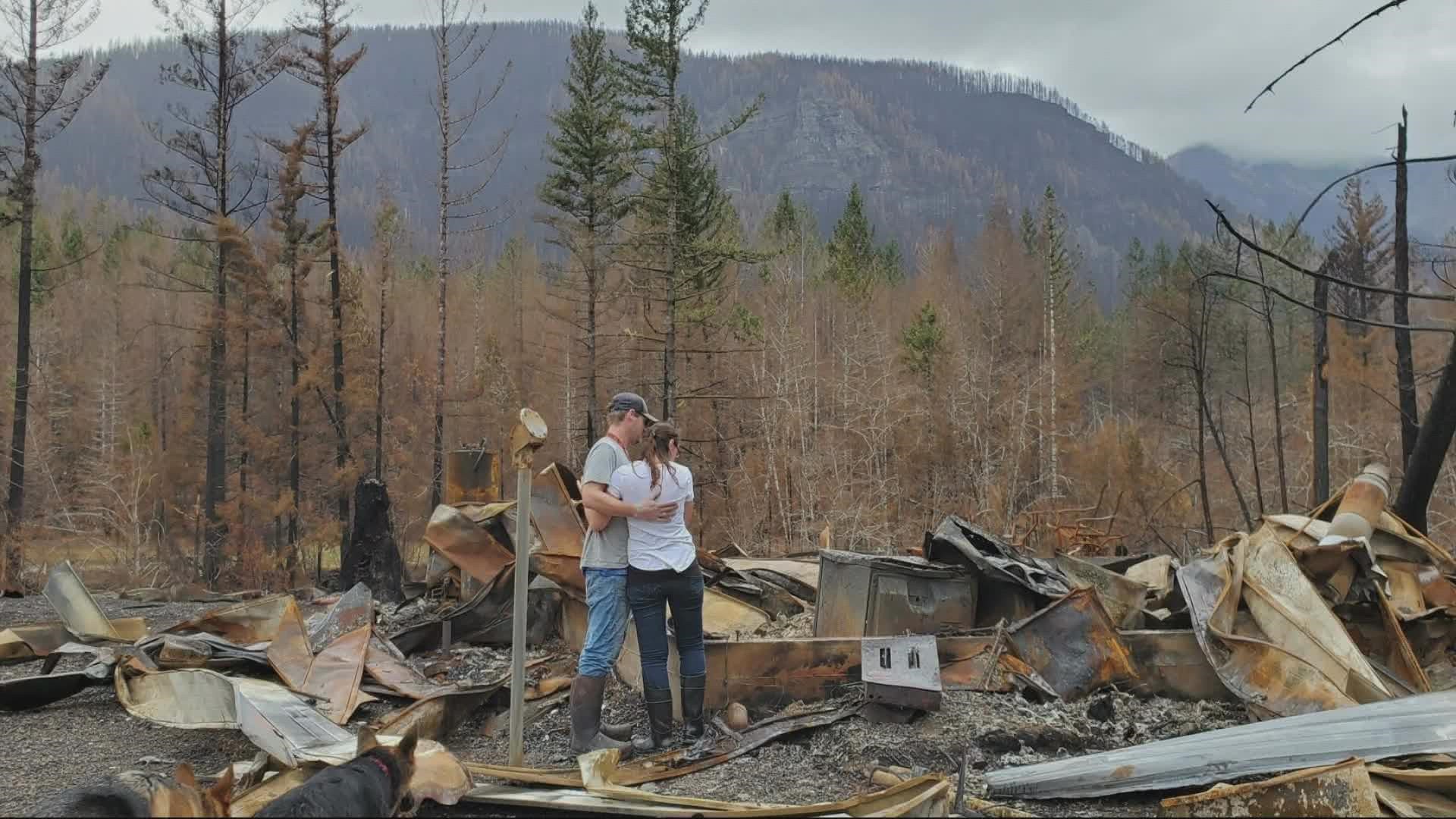 Families in the town of Stayton continue to rebuild one year after the historic wildfires hit Oregon. A support group is helping people heal and make connections.