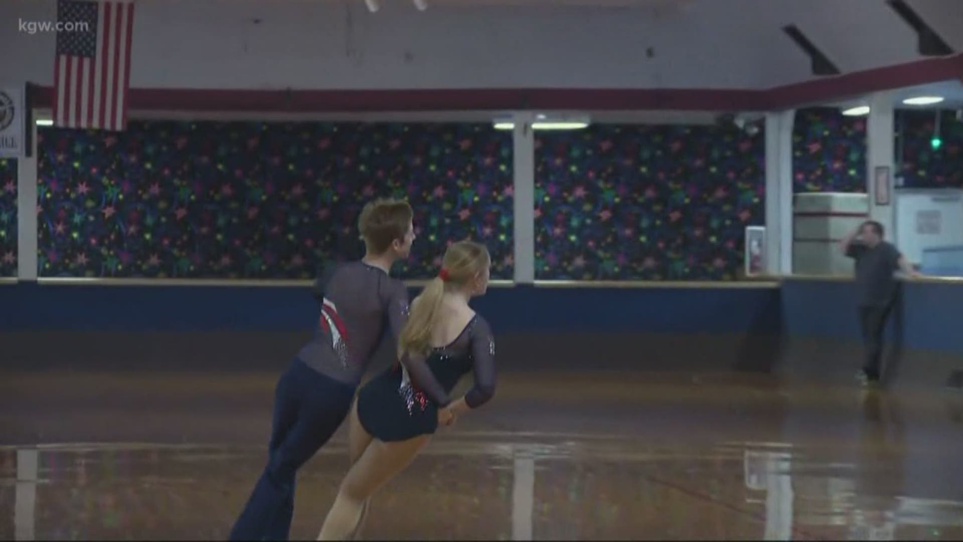 A pair of roller skaters are getting ready to compete on a national stage.