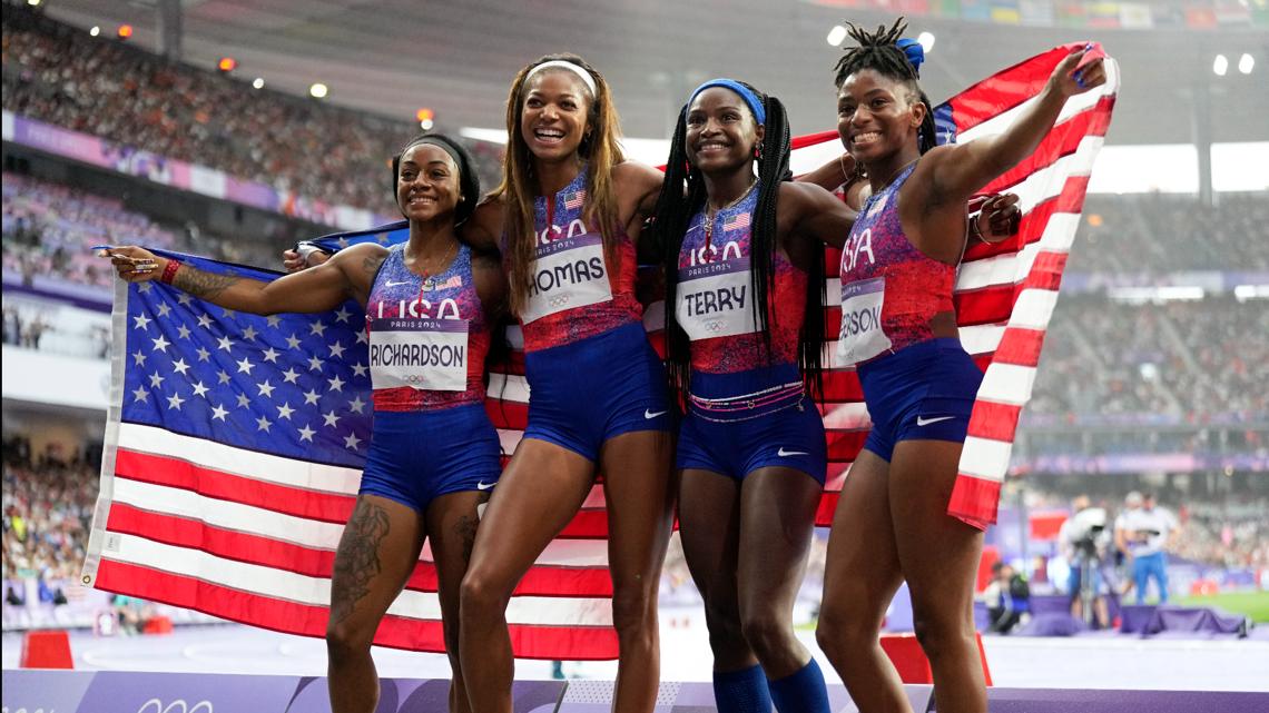 Team USA Wins Gold In Women's 4x100 Final | Kgw.com