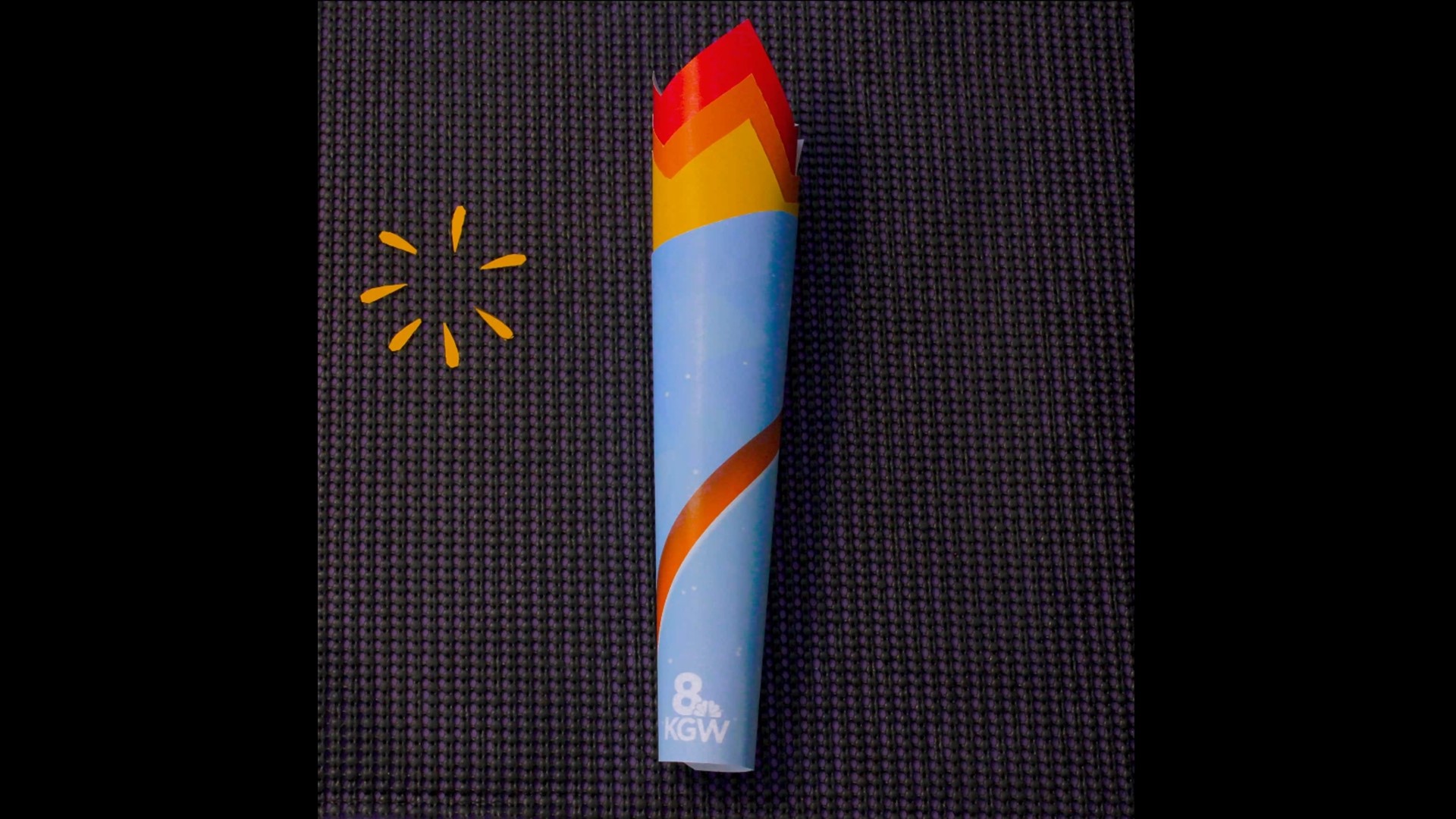 Follow a few simple steps to create your own torch, then share your creations with us by using #KGWOlympics