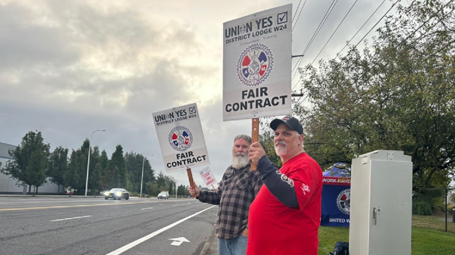 Union members voted to strike after rejecting Boeing's new contract offer. About 1,300 out of the 33,000 union members are in the Portland metro area.