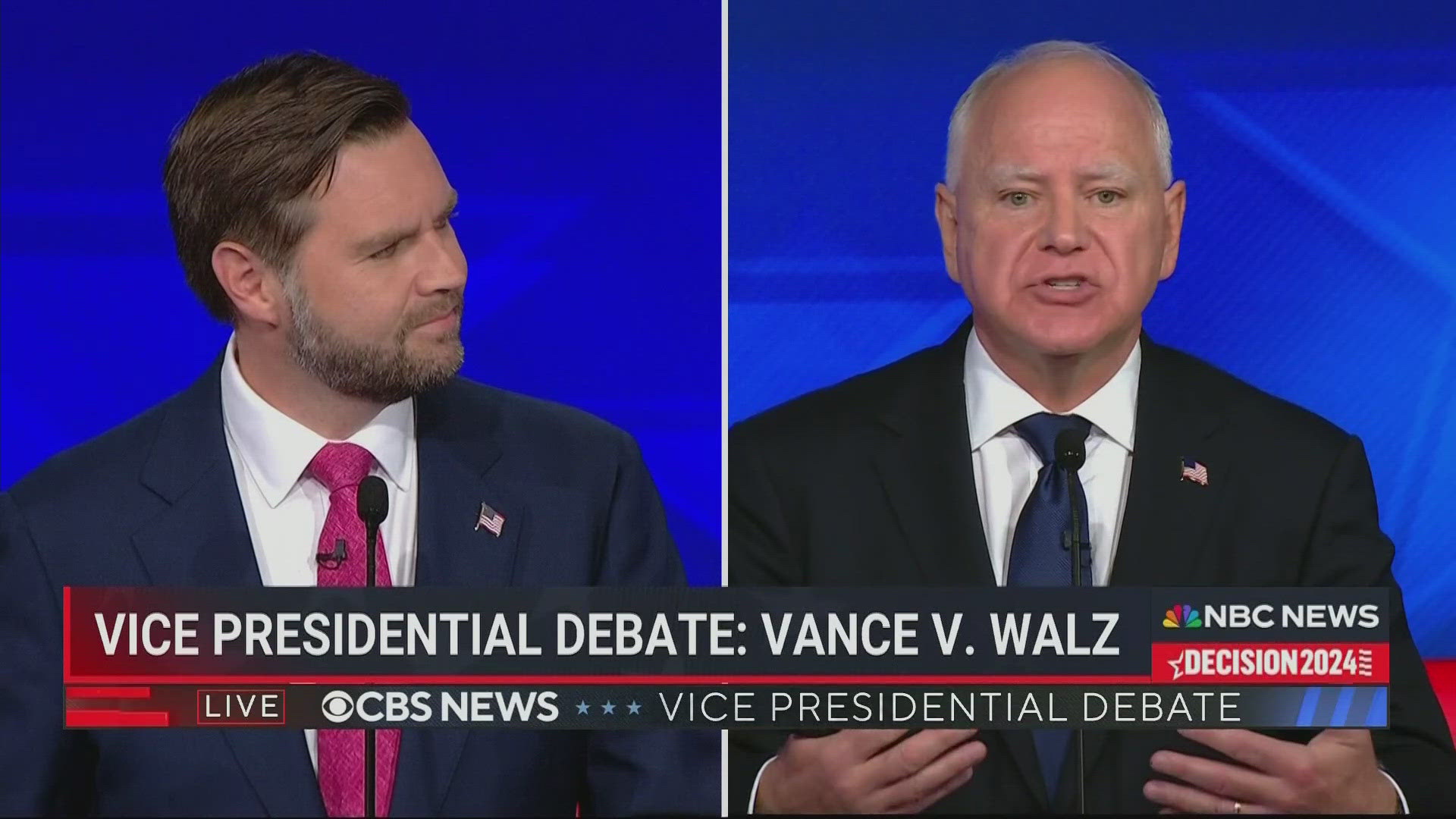 In the first and possibly only vice-presidential debate in the nation, Gov. Tim Walz and Sen. JD Vance met onstage five weeks before Election Day.