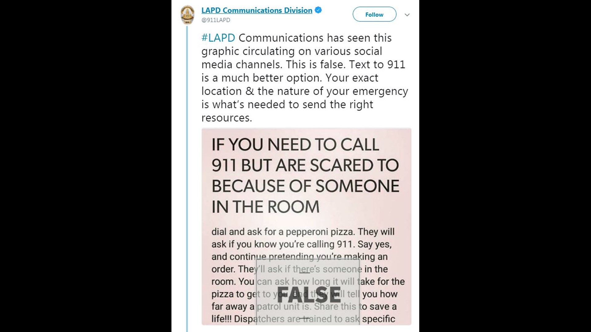 VERIFY: Is there a 'pizza' code for 911 calls? | kgw.com