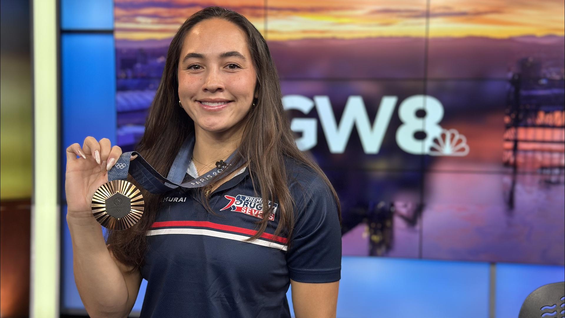 Alex "Spiff" Sedrick secured the first Olympic rugby sevens medal for the US during the Paris Olympics. Sedrick joined KGW Sunrise to talk about the historic moment.