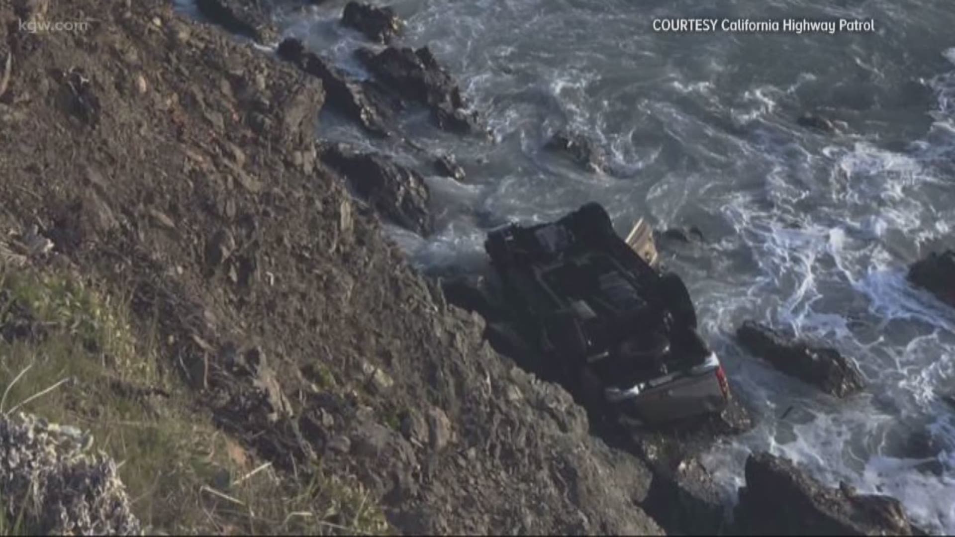 The Hart family SUV's on-board computer shows that the vehicle stopped at the pullout and then accelerated over the cliff, a distance of about 70 feet.