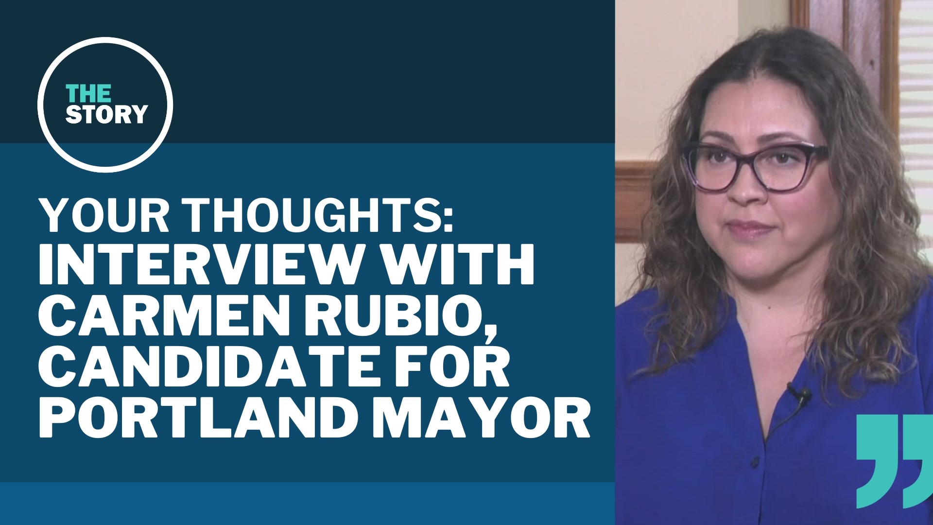 Commissioner Rubio was the last in a series of interviews conducted by reporter Blair Best with candidates for Portland mayor, all focused on homelessness policies.