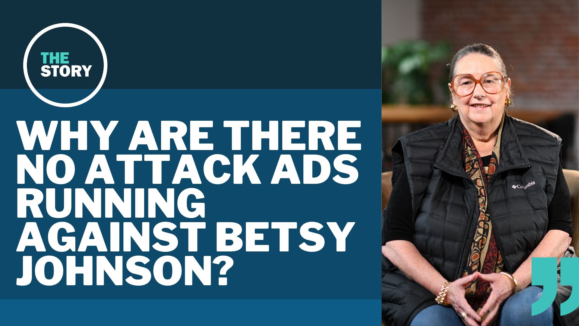 We talk about what it means that there are no ads running against Johnson and what this means for her campaign.