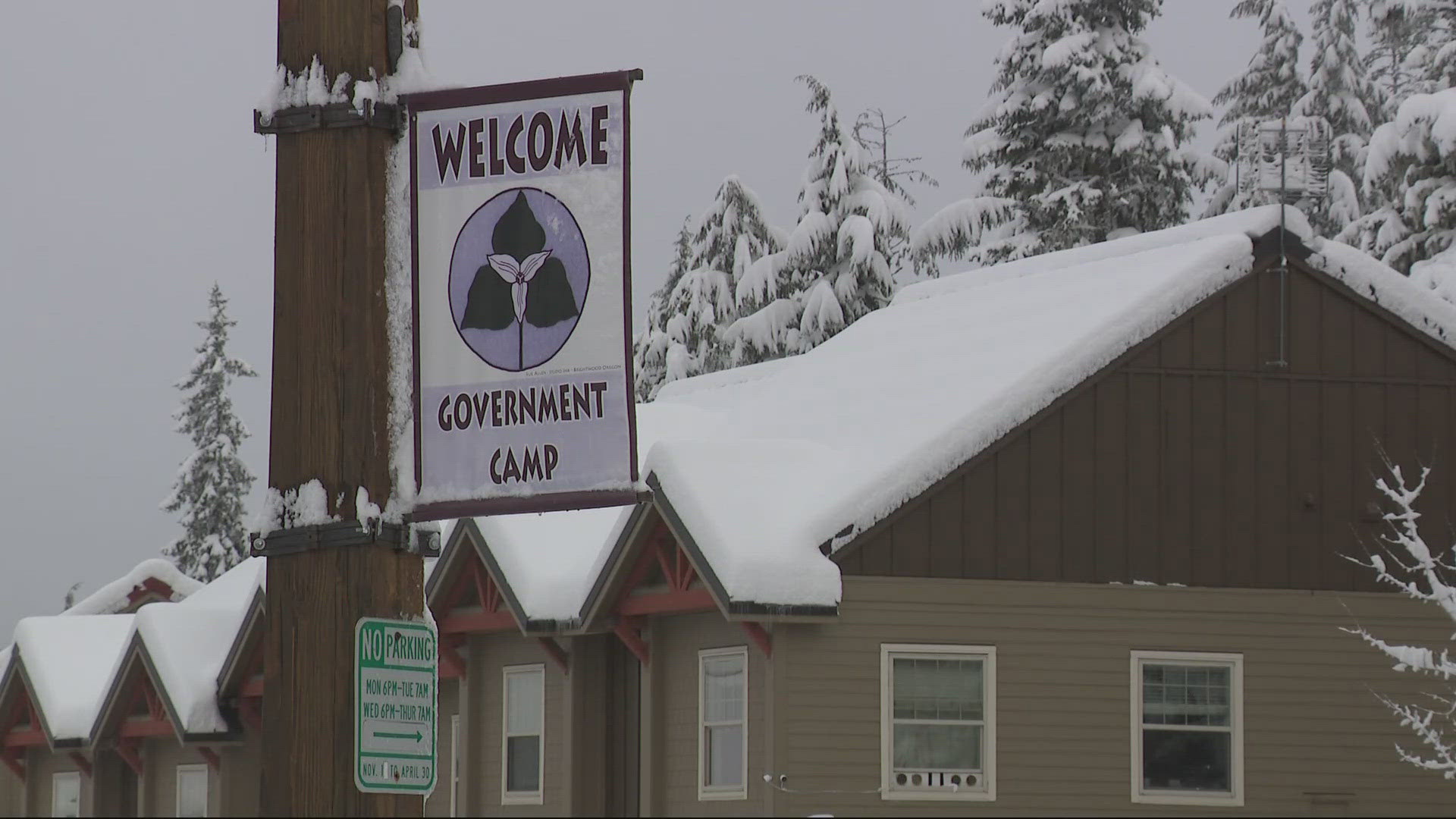 Winter storm warning in the Cascades with first big snowfall | kgw.com