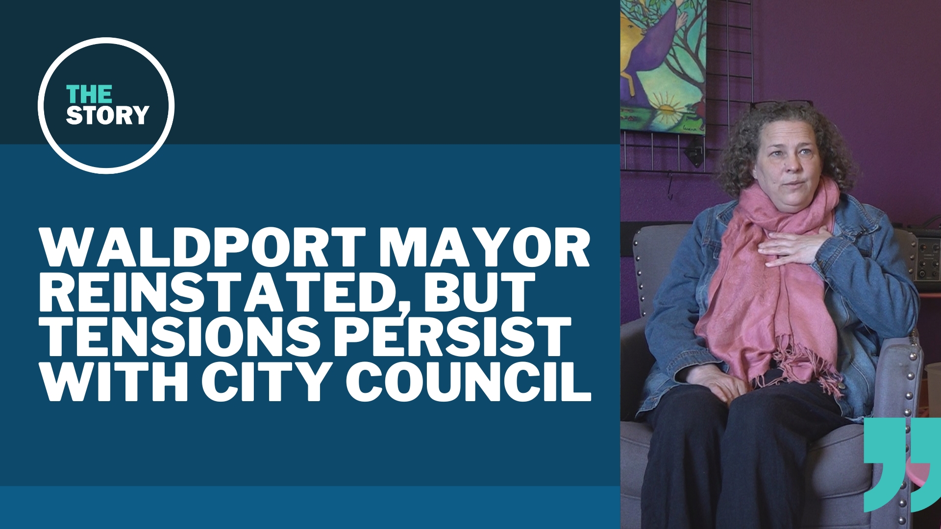 Heide Lambert was arrested when she came to a city council meeting after being voted out by the councilors. The charges were dropped this week.