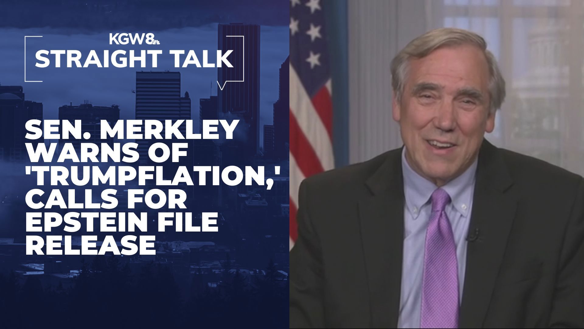 Sen. Jeff Merkley discusses tariffs, Gaza, Epstein files and why he's running for reelection in wide-ranging interview.
