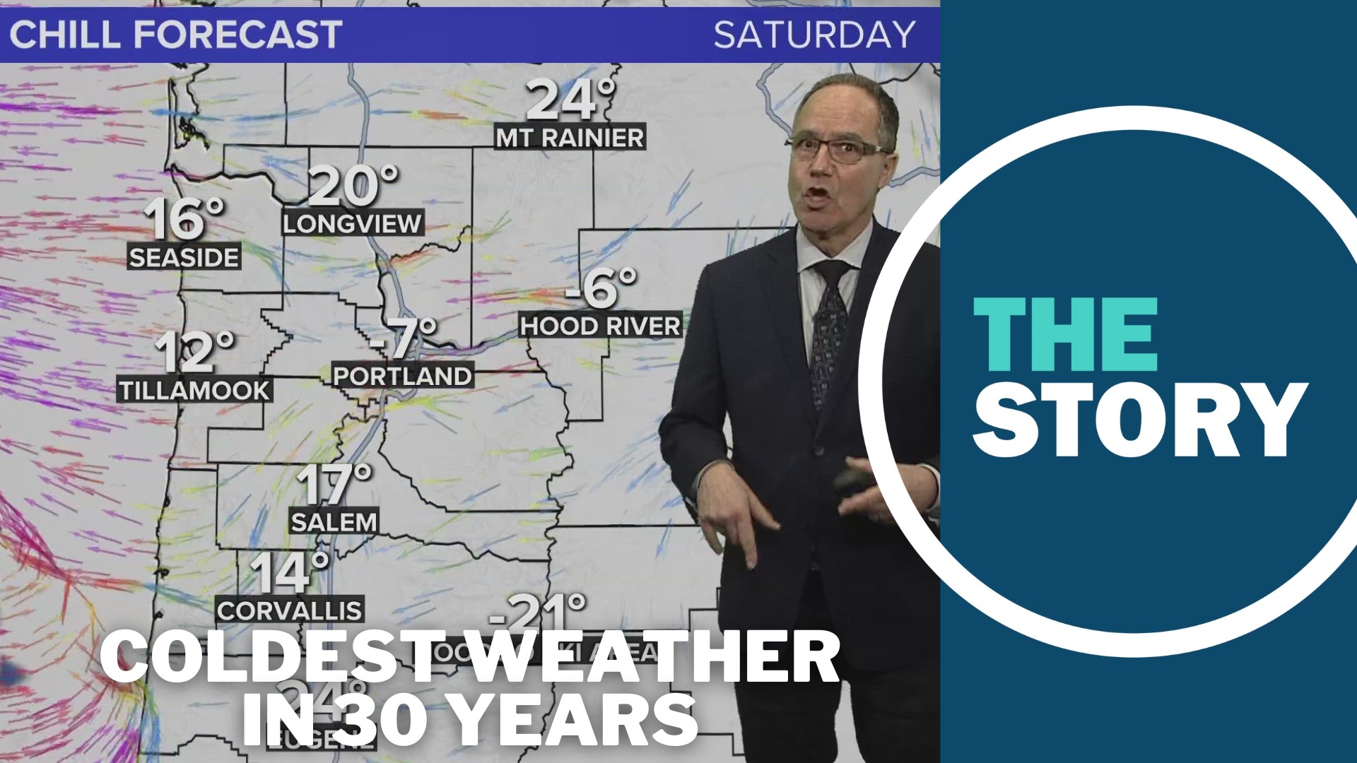 Temperatures will be at their lowest in over 30 years in our region this weekend. So where's El Niño at?