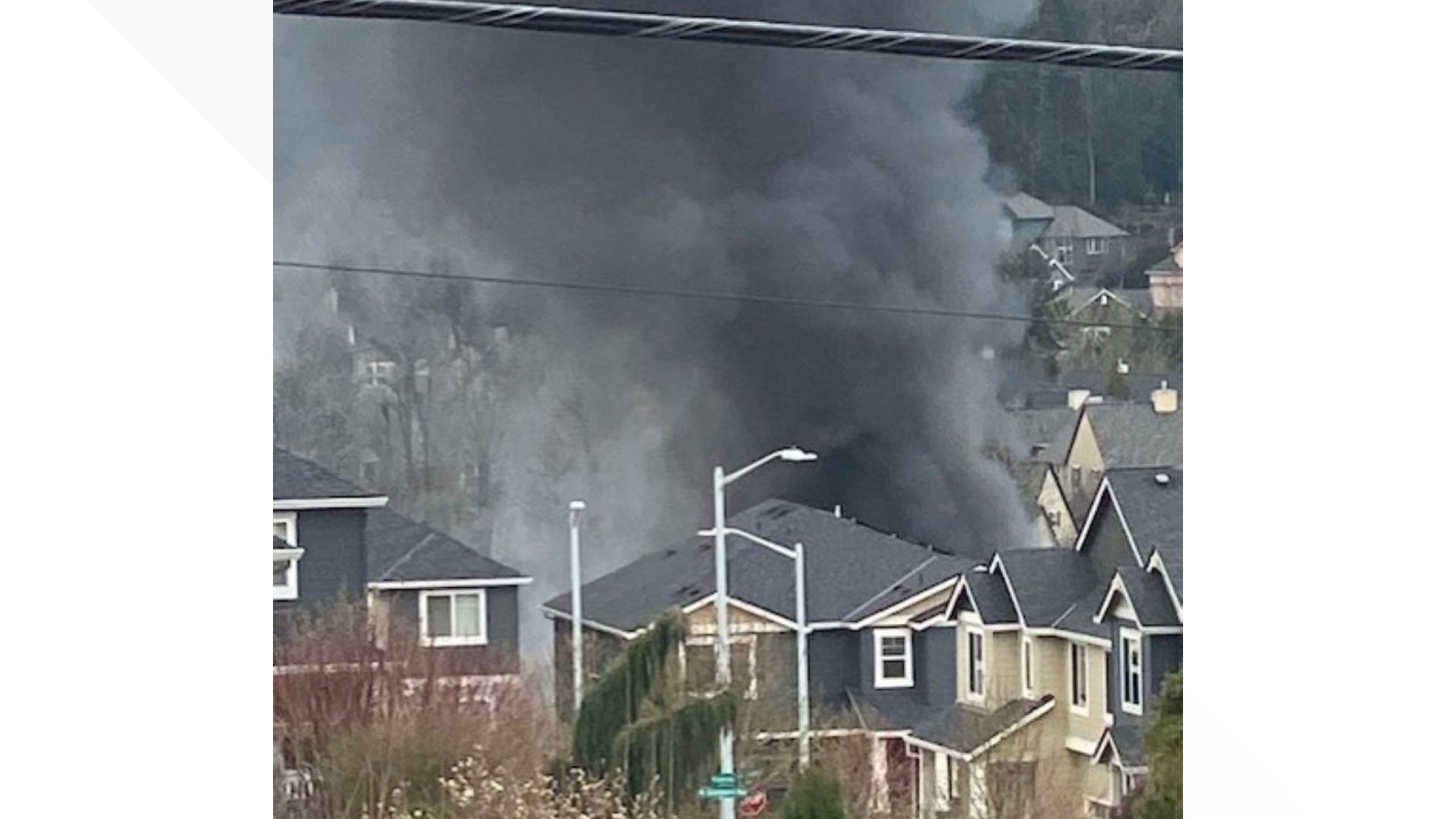 Large house fire in Northwest Portland
