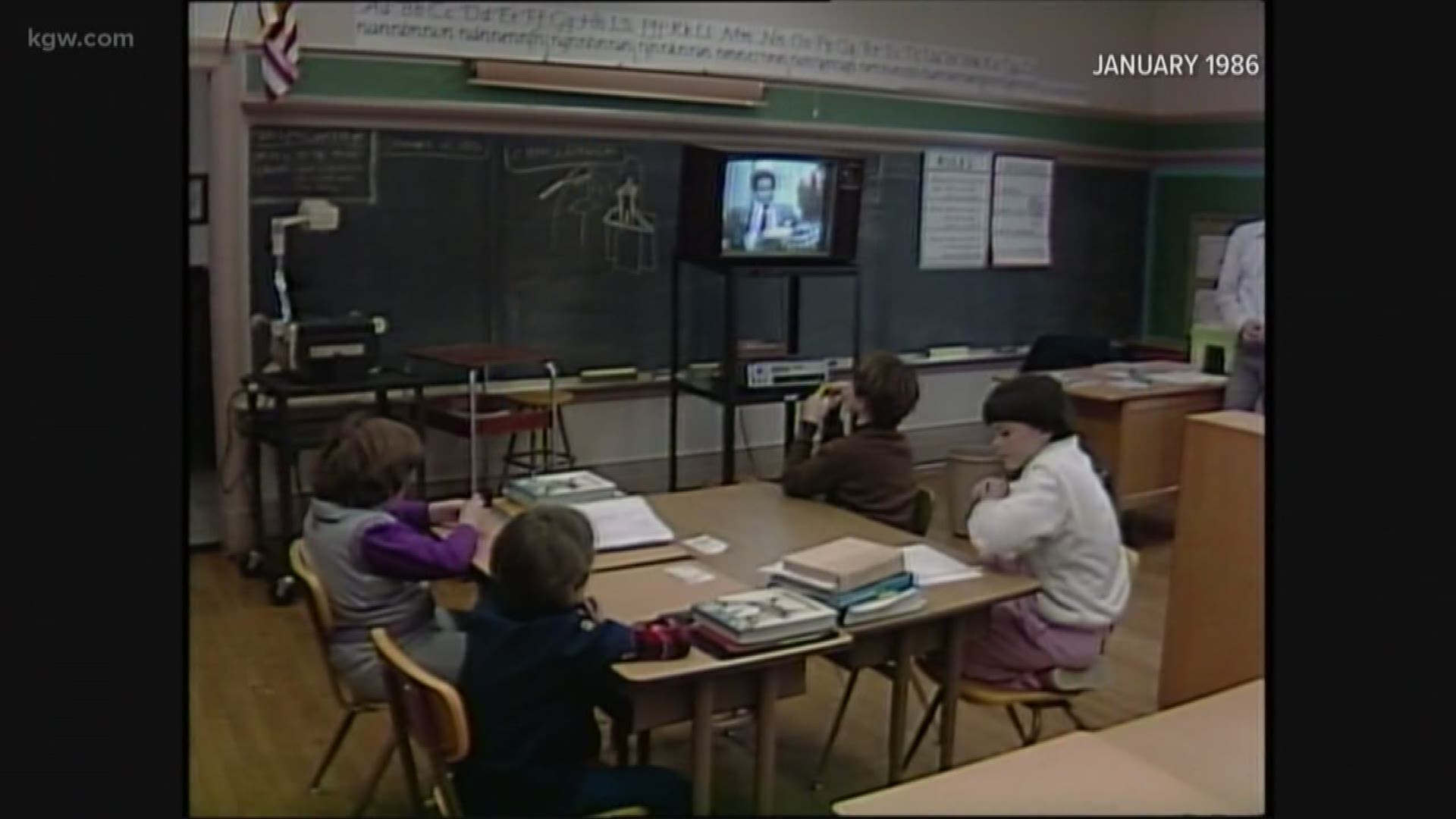 34 years ago the Challenger disaster happened. This KGW archive footage from 1986 shows how students reacted right after the crash.
