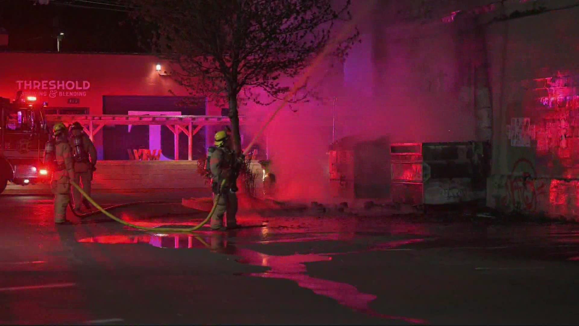 It took nearly 100 firefighters and a majority of the fire stations in the city to put out the fire in Southeast Portland on April 19.