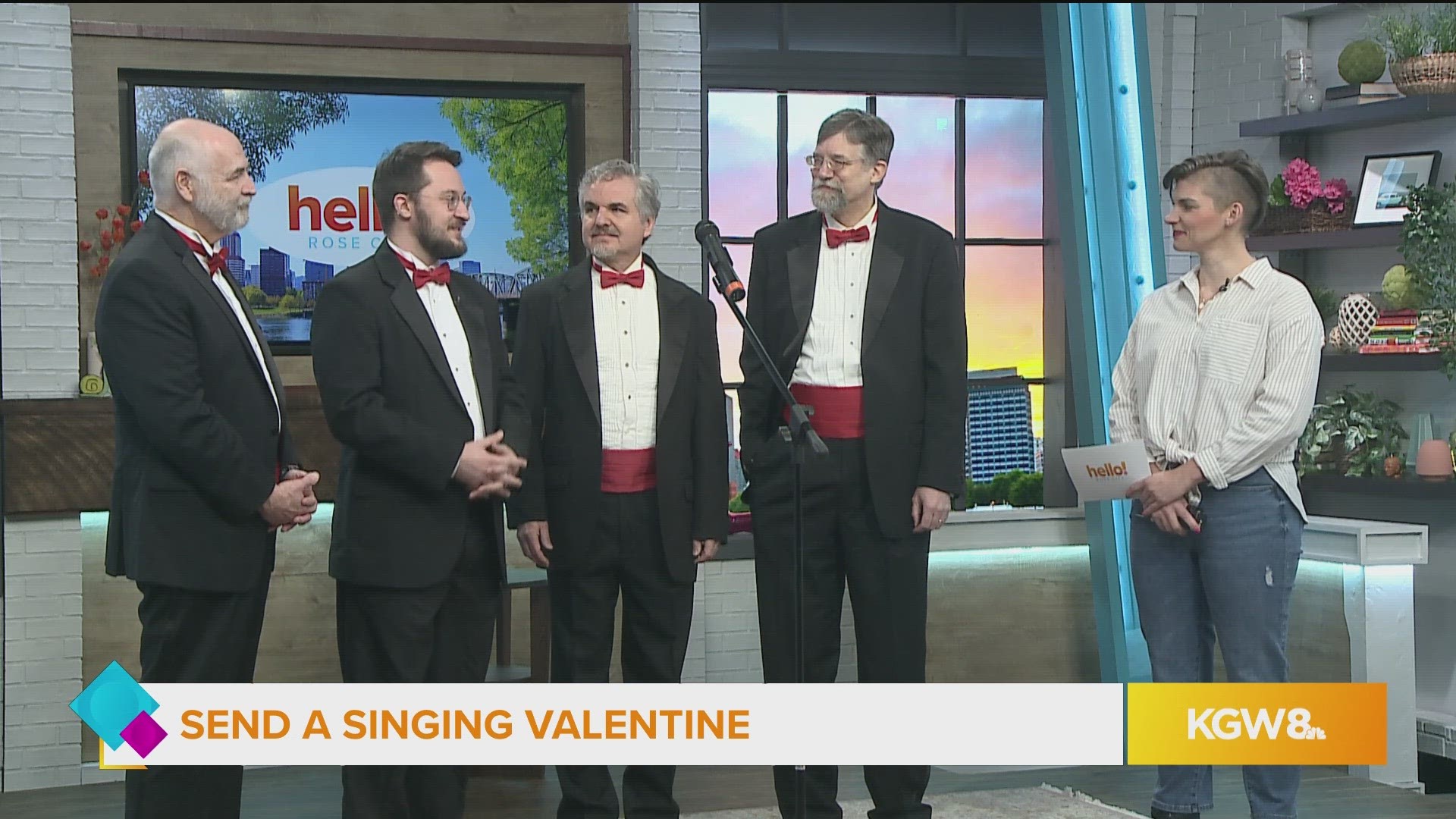 Send a romantic, or platonic, song this Valentine's Day, delivered by a barbershop quartet