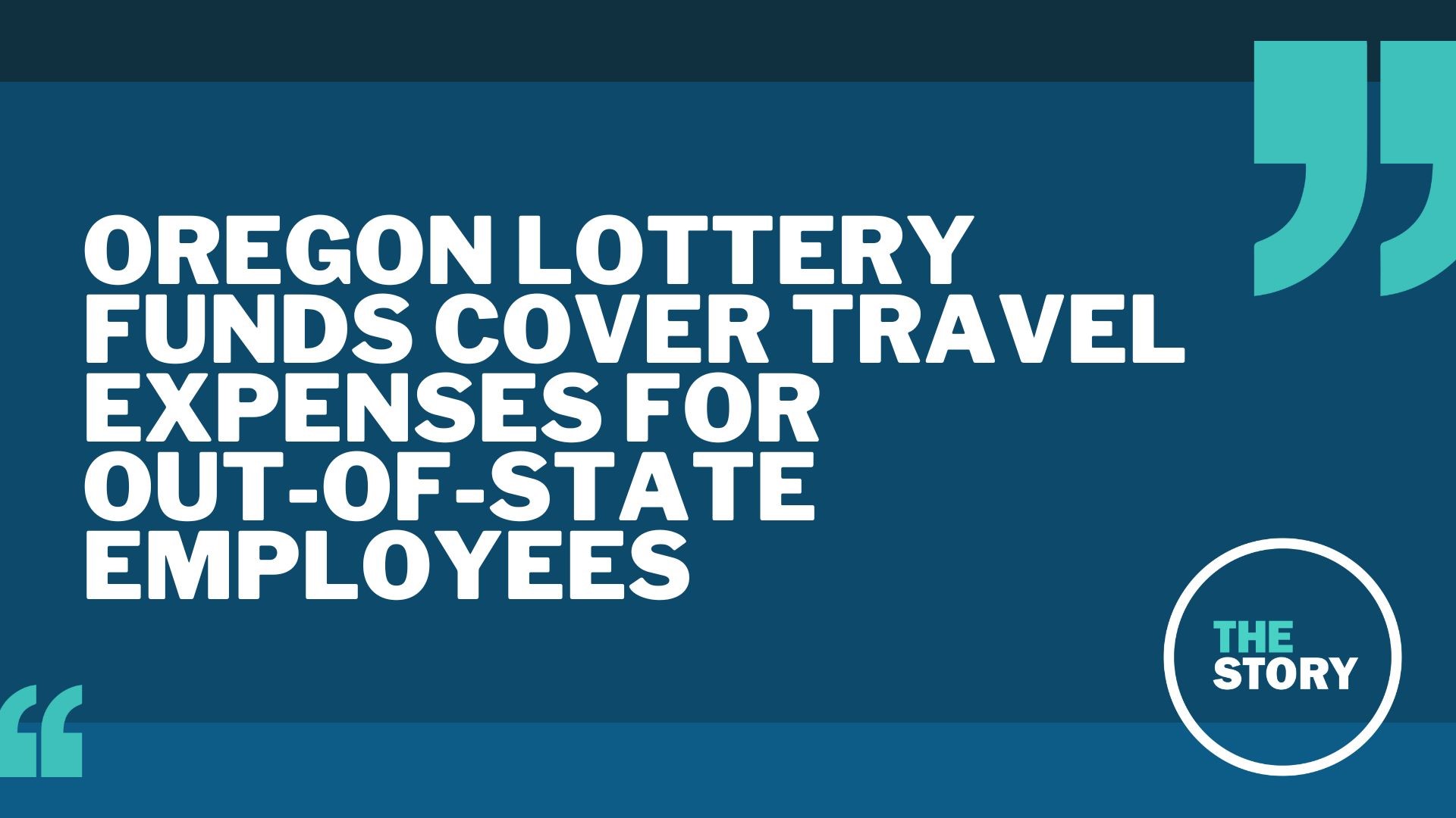 Two of the Oregon Lottery's top employees live in states where they aren't required to pay income taxes — and they use lottery funds to cover travel costs.