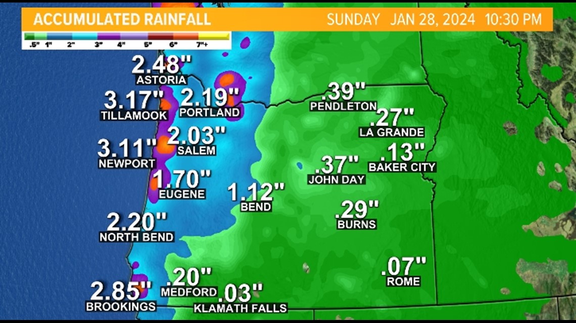 Portland weather Atmospheric river brings heavy weekend rain