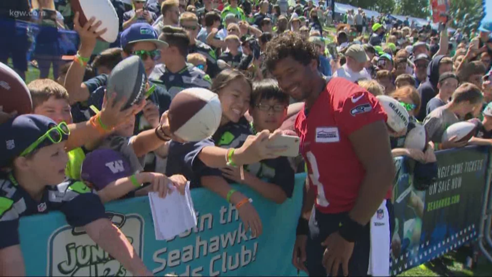 The Seattle Seahawks opened training camp. KGW’s Orlando Sanchez was there.