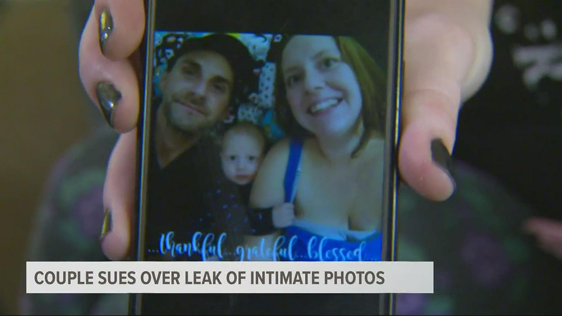 A Canby couple is suing Verizon alleging the company failed to secure their private photos.