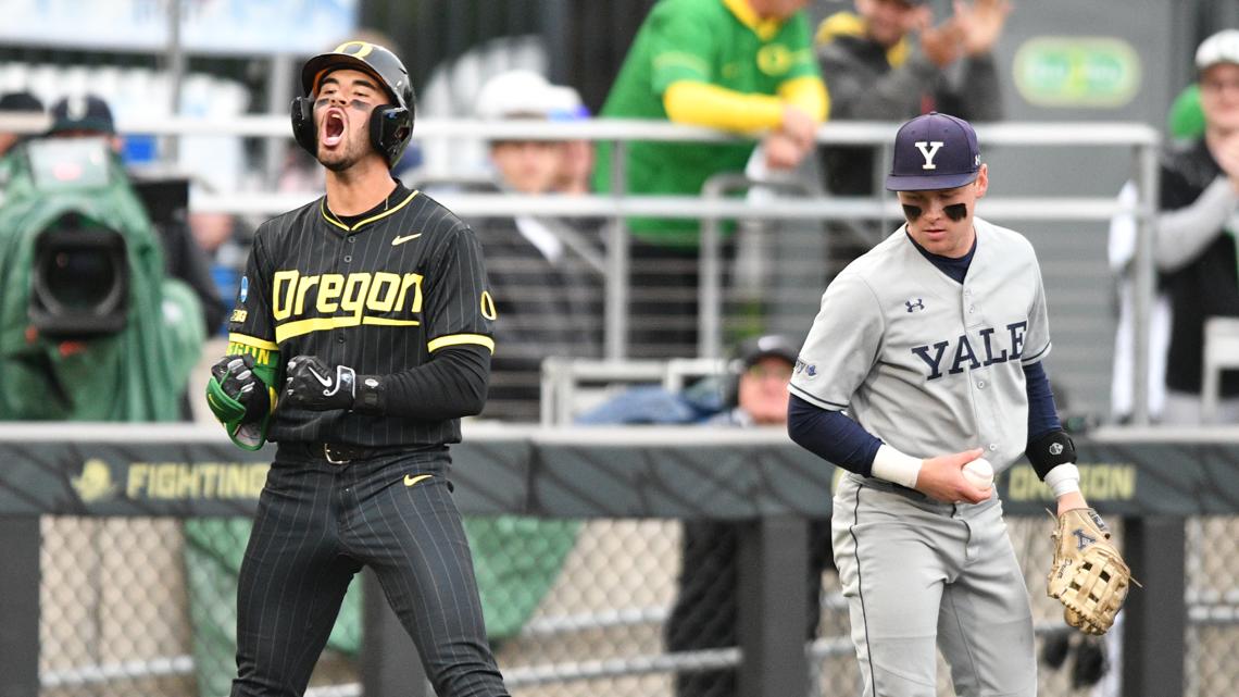 Eugene Regional: No. 11 Oregon routs Yale 14-2, faces Washington State next, which beat Oregon State 3-2