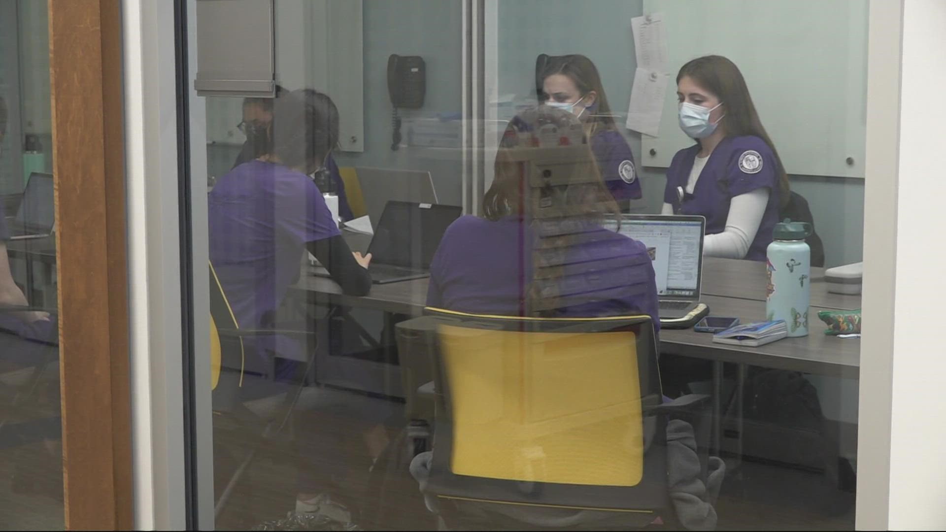 The nursing workforce is facing a crisis in both a personnel shortage and burn-out. The University of Portland is working to prepare students for the realities.