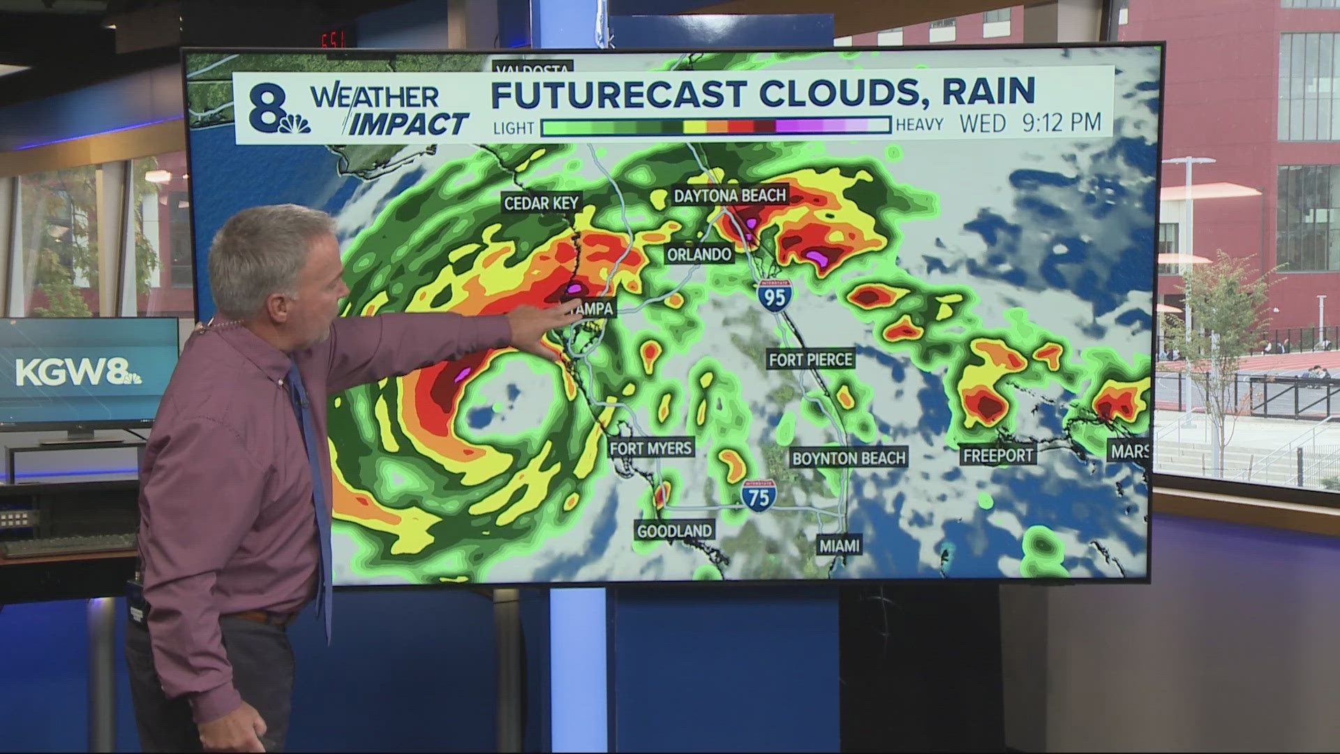 Florida's Gulf Coast is bracing for the impact of Hurricane Melton. As of Tuesday afternoon, the hurricane was pushing heavy rain bands into southern Florida.